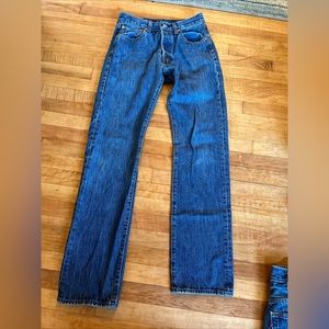 Levi's 501 Jeans 29x34 Blue Medium Wash Button Fly Classic American Denim